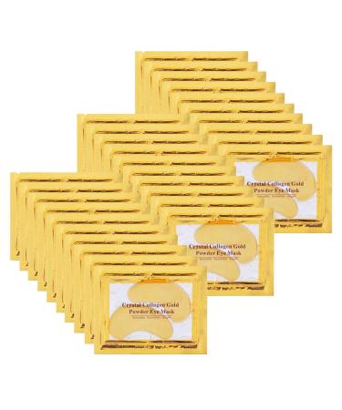 NIYET 30 Pairs Under Eye Collagen Patches, Gold Moisturizing Under Eye Mask, Under Eye Gel Pads for dark circles and puffiness