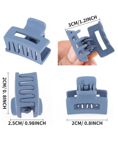 WLLHYF 12pcs Mini Hair Clips - Durable Non-Slip Jaw Clips for Women & Girls - 90s Multicolor Matte Accessories for Thin Thick Curly Hair - Buy Online on SooperMarket.com