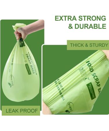 Codirom 100% Compostable Trash Bags 13 Gallon 65 Count - EN13432 Certified - Pack of 1 - Buy Online on SooperMarket.com
