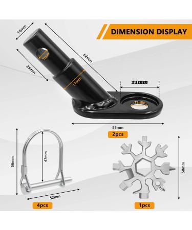 Universal Bicycle Trailer Coupling - 2-Piece Set for Child & Dog Trailers Outdoor Activities & Safety Tools - Buy Online on SooperMarket.com