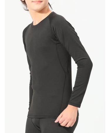 3-Pack Youth Boys' Compression Leggings Tights Athletic Pants Medium - Black Base Layer for Kids Cold Gear - Buy Online on SooperMarket.com