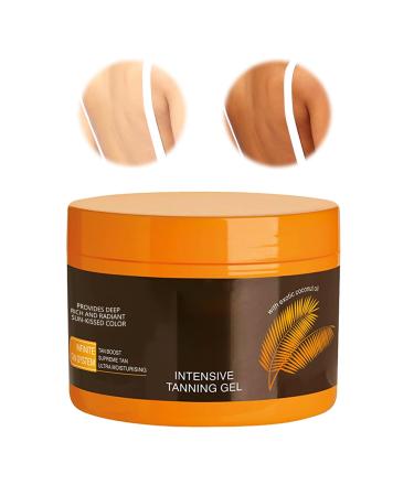 Funnaura Intensive Tanning Gel Fast Tanning Bronzing with Coconut Oil and Vitamin E for Sunbeds & Outdoor Sun