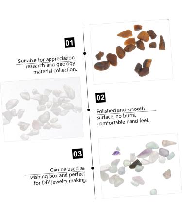 Hemoton 9pcs Tumble Chips Quartz Gem Chip Tumble Stones Mixed Gemstone Bottles Wishing Bottle Gem Bottle Ore As Shown 9PCS - Buy Online on SooperMarket.com