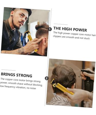 Buy Electric Hair Clipper Set - USB Barber Clippers Trimmers & Hair Cutting Kit - Professional Haircut Supplies - Yellow - Buy Online on SooperMarket.com