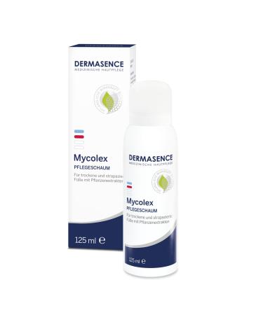 Dermasence Mycolex care foam 125 ml care for dry and stressed feet and hands - also for mushroom -loaded or itchy feet 125 ml (1 Pack)