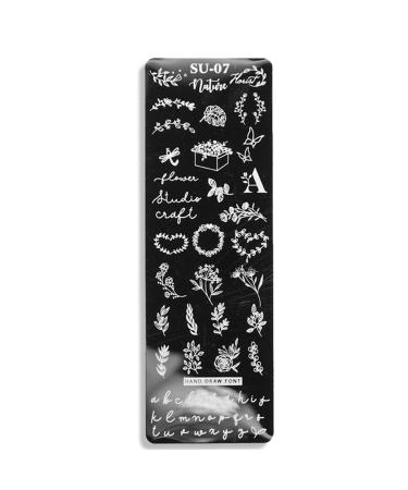 Sanwood Nail Stamping Plates Human Face Patterns Nail Art Stamping Template from Manicure Tool Kit Manicure Art Stainless Steel Printing Plate for Girl Women 7