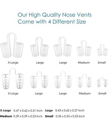 8pcs Silicone Nasal Dilator Snoring Solution for Better Sleep | Portable Nose Clamp for Nasal Breathers - Buy Online on SooperMarket.com