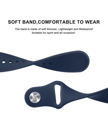 3 Pack Silicone Bands Compatible with Fitbit Versa 2 Bands for Women Men  Soft Breathable Sport Replacement Wristbands for Fitbit Versa 2 / Fitbit Versa/Versa Lite/Versa SE Black/Navy Blue/Grey - Buy Online on SooperMarket.com