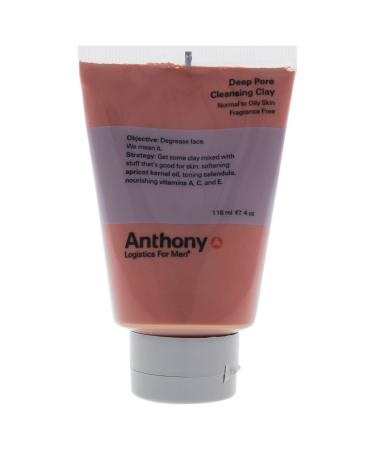 Anthony Logistics for Men Deep Pore Cleansing Clay 3 Fl Oz 4 Ounce