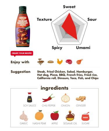 Korean Street Namsan BBQ Sauce | Vegan Gluten-Free Easy to Use | Authentic Korean Flavor for Barbeque Lovers - Buy Online on SooperMarket.com