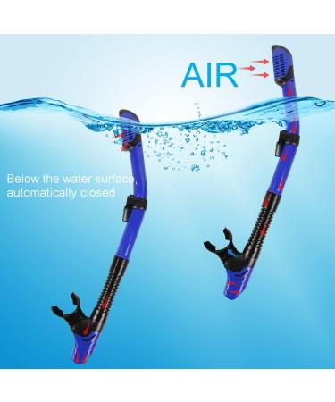 PIYAZI Snorkeling Gear Set for Adults - Anti-Leak, Anti-Fog, Wide View, Blue - Perfect for Scuba Diving, Swimming, and Travel - Buy Online on SooperMarket.com