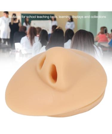 3D Simulated Soft Silicone Nose Model - Reusable Piercing Practice Tool | Ideal for Beauty Salons & Acupuncture Teaching - Buy Online on SooperMarket.com