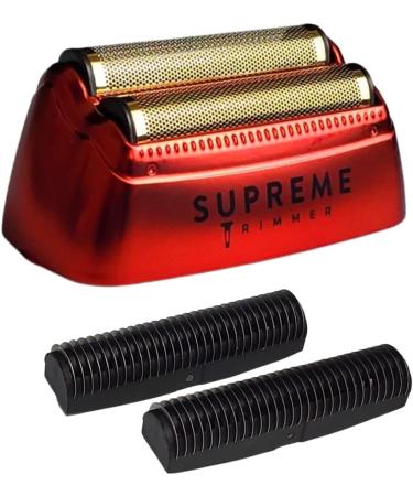 Supreme Trimmer Replacement Foil & Cutter SB63 - Hypoallergenic Foil for Crunch STF602 | Red | International Shipping Available - Buy Online on SooperMarket.com