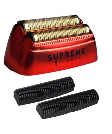 Supreme Trimmer Replacement Foil & Cutter SB63 | Hypoallergenic Foil for Crunch STF602 | Red