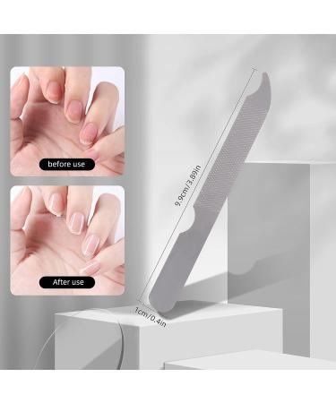 Stainless Steel Metal Nail File - Double Side Fingernail Toenail Files - Pedicure Tool for Salon and Home Manicure - 10 Count - Buy Online on SooperMarket.com