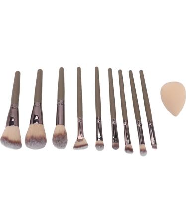 Synthetic Makeup Brushes Sponge 9 Piece Brush Set Soft with Storage Box for Home - Buy Online on SooperMarket.com