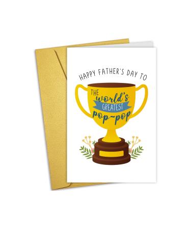 Nchigedy Happy Fathers Day Card for Grandfather Grandfather Best Grandpa Ever World Father's Day Card #20