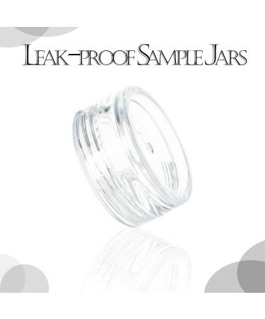 ZEJIA 3g Sample Containers with Lids - 25 Pack Clear Lip Balm Cosmetic Jars - Buy Online on SooperMarket.com