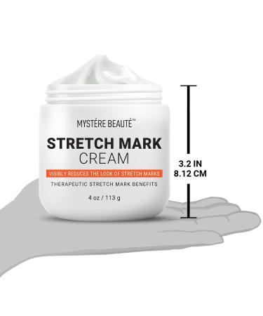 Mystre Beaut Stretch Mark Cream - Reduces Stretch Marks, Moisturizes Skin with Cocoa Butter & Shea Butter - Vitamins A & E Skincare for Mamas - All Skin Types - 4 oz - Buy Online on SooperMarket.com