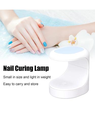 16W Mini UV Nail Lamp - LED Dryer with 3 Light Chips & 60s Timer | Portable Nail Curing with USB - Buy Online on SooperMarket.com