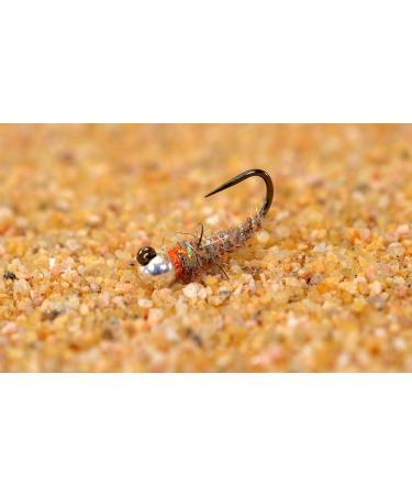 Region Fishing Tungsten Walt's Sexy Worm Jig Head Fly - Euro Nymph Tied on Hanak Hooks - 6ct Packs Hook #16