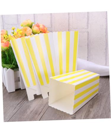 CIYODO 48pcs Party Candy Cartons Popcorn Boxes for Party Popcorn Gifts Popcorn Bucket Men Gift Popcorn Cups Candy Buffet Bags Candy Bar Bag Mens Gifts Man Party Bag Disposable medium Yellow - Buy Online on SooperMarket.com