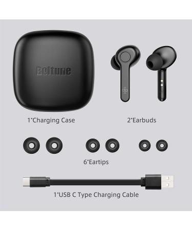 Boltune Wireless Earbuds - Bluetooth V5.0, IPX7 Waterproof In-Ear Headphones - Black - Buy Online on SooperMarket.com