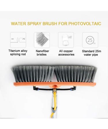 photovoltaic cleaner window cleaning pole 4M-12M Water Fed Telescopic Brush Window Clean Extendable Cleaner Conservatory Roof Cleaning Tools Pole 55cm Brush Head 11M/36FT - Buy Online on SooperMarket.com