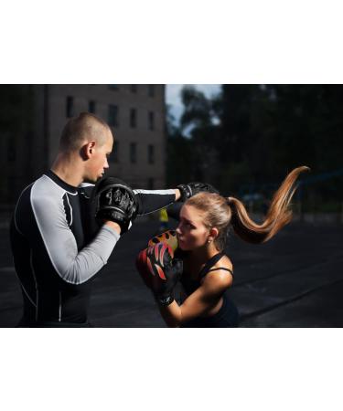 Luniquz Kids Boxing Gloves - Ideal for Punching Bag Training and Kickboxing Sparring - 4, 6, 8oz Sizes Available - MMA Gloves in Black (6oz) - Buy Online on SooperMarket.com