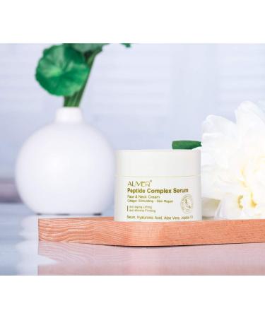 Peptide Complex Cream for Anti-Wrinkle & Firming | Natural Hydrating Moisturizer with Collagen Boost | Face & Neck Cream with Hyaluronic Acid & Aloe Vera - All Skin Types - Buy Online on SooperMarket.com
