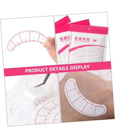 Gogogmee 20 Sheets Eyelash Eyelashes Positioning Stickers Eye Mapping Stickers Eyelashes Isolated Patches - Buy Online on SooperMarket.com
