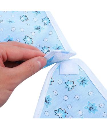 Adult Bibs for Eating Waterproof Mealtime Bib for Elderly Reusable Large Clothing Protector Crumb Catcher for Men Women(27 * 17 * 2cm-Flower Blue) 27*17*2cm Flower Blue - Buy Online on SooperMarket.com