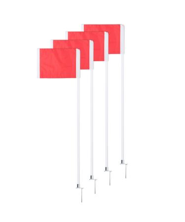 Champion Sports Soccer Corner Flag Set with Steel Peg