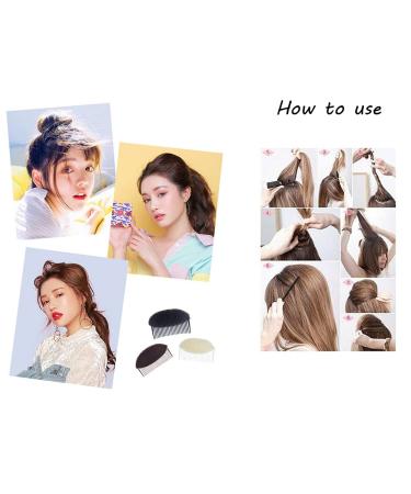Bump It Up Volume Inserts 2Pcs Hair Base Bump Comb for Beehive Styling | Bun Maker & Hair Styler Accessories for DIY Hairstyle - Buy Online on SooperMarket.com