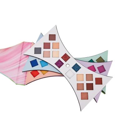 40 Colors Rotate Eyeshadow Palette - ColoUndur Neon Rainbow Matte & Glitter Shades for Professional Makeup | International Shipping Available - Buy Online on SooperMarket.com