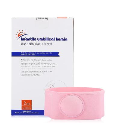 Ymiko Baby Belly Button Band - 2Pcs Umbilical Hernia Belt for Infants - Pink Color - Buy Online on SooperMarket.com