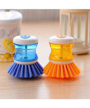 Home Kitchen Washing Tool Plastic Pot Pan Dish Bowl Cleaning Brush Scrubber Blue Nice and Deft - Buy Online on SooperMarket.com