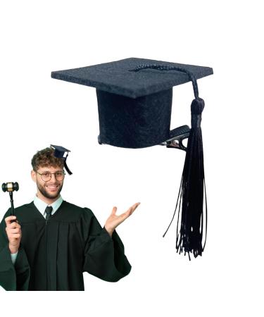 Wontool Graduation Hat Insert Doctoral Hat Headband - Graduation Hat Hairpin Set 3D Graduation Hat Inserts Graduation Accessories for College University High School Black