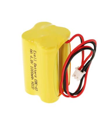 4.8V 1000mAh Exell Emergency Lighting Battery for Emerlight Daybright BL93NC487 E-conolight E-XP2RBW Emergi-lite BL93NC487 Emerlight BL93NC487 ANIC1117 Unitech Systems D-AA500 CUSTOM-43