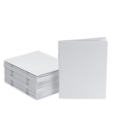 Hygloss Blank Books for Journaling, Sketching, Writing and More for Arts and Crafts-Softcover, 24 Pages, 4.25 x 5.5 Inches, 24 Pack, White