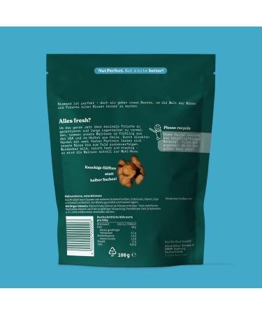 Nut Perfect Walnut Kernels 100g - Natural Crispy Halves for Vegan Nutrition | Fresh Traceable Direct Trade - Buy Online on SooperMarket.com