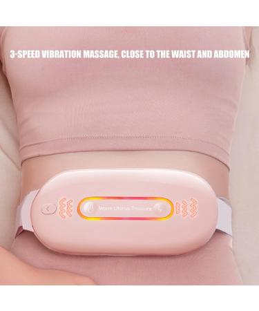 YUECOOM Electric Menstrual Heating Belt - USB Charging 3 Gears Fast Warming & Intelligent Massage for All Ages - Comfort for Men Women & Kids - Pink - Buy Online on SooperMarket.com