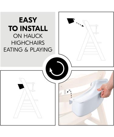 Hauck Alpha+ White Storage Box - Compact and Practical Organizer for Highchair - Buy Online on SooperMarket.com