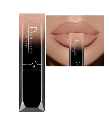 Matte Lipstick Nude Lipstick Smooth Waterproof Highly Pigmented Velvet Lipstick Lip Gloss Full-Coverage Lip Color Lipsticks Professional Lipstick Cosmetics Make Up Gifts (#10)