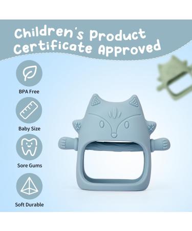 Fixed Toys for Babies | 2-Piece Silicone Bite Rings for Teething Relief | Ideal Baby Shower Gifts | Perfect for Toddlers (Boys & Girls) | Shop Internationally - Buy Online on SooperMarket.com