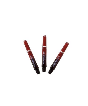 Viper Viperlock Dart Shafts with Included Viperlock Rings Shade Red Short (SH)