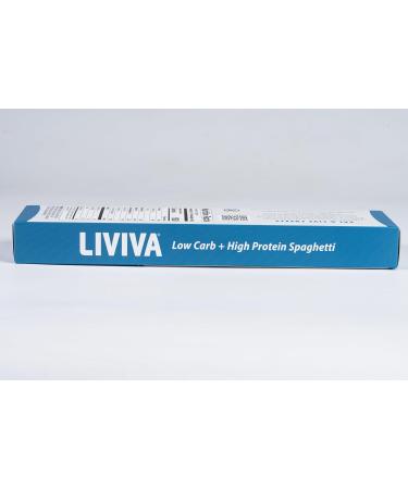 LIVIVA Low Carb High Protein KETO Spaghetti Pasta - 27g of Protein 8g Net Carbs Diabetic-Friendly - Made with Pea Protein Mulberry Leaf and Konjac (Pack of 2) 225g (Pack of 2) - Buy Online on SooperMarket.com