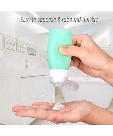 Rogue Silicone Travel Bottles Set - 6x85ml Toiletries Container for Shampoo Shower Gel & Personal Hygiene | Perfect Travel Essentials - Buy Online on SooperMarket.com