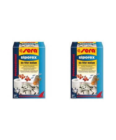 SERA SIBORAX Aquarium Filter Material 1000 ml (290g) |Maximum optimization of biological filtering |Organic filter medium |Biological filtering for aquariums (pack with 2) 1 l (2 -person pack)