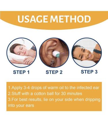 Ear Ringing Relief Drops 10ml - Treat Deafness, Tinnitus, Itching, and Earache - Natural Health Oil for Hearing Care - Buy Online on SooperMarket.com